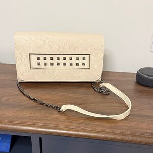 House of Harlow 1960 Beige Studded shoulder bag